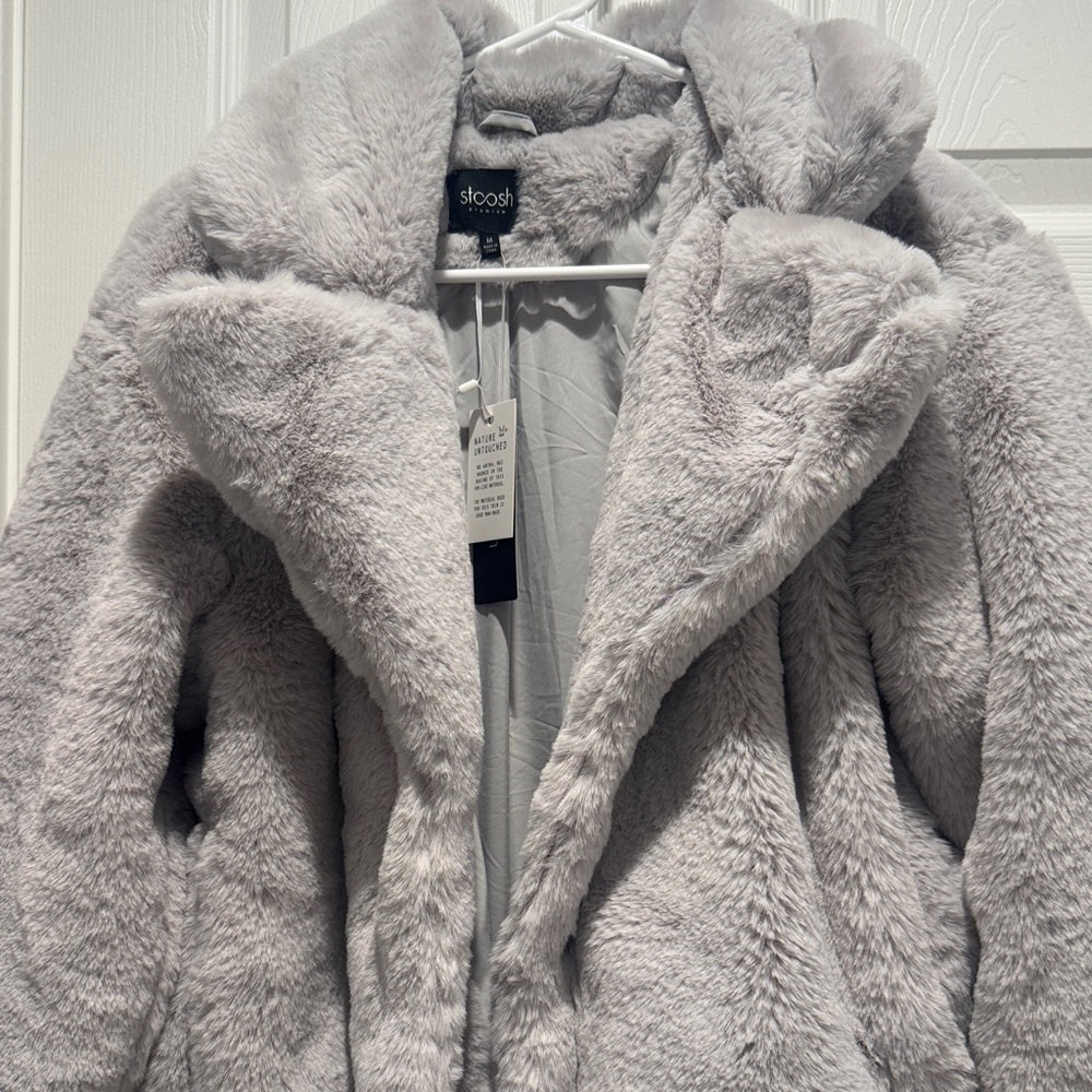 Cold Rush Faux Fur Jacket - light grey - Picture 2 of 4